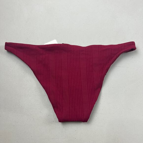 L*Space Pointelle Rib Camacho Bikini Bottom Small - Picture 4 of 8